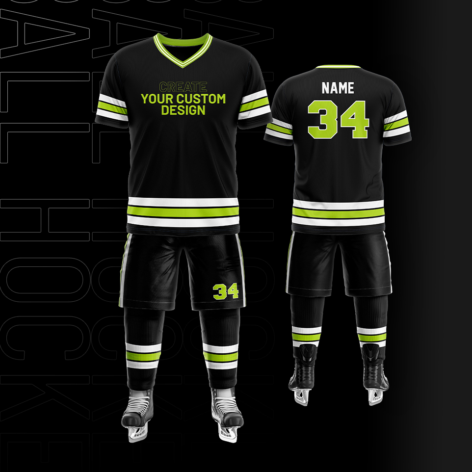 Custom ball hockey uniform details