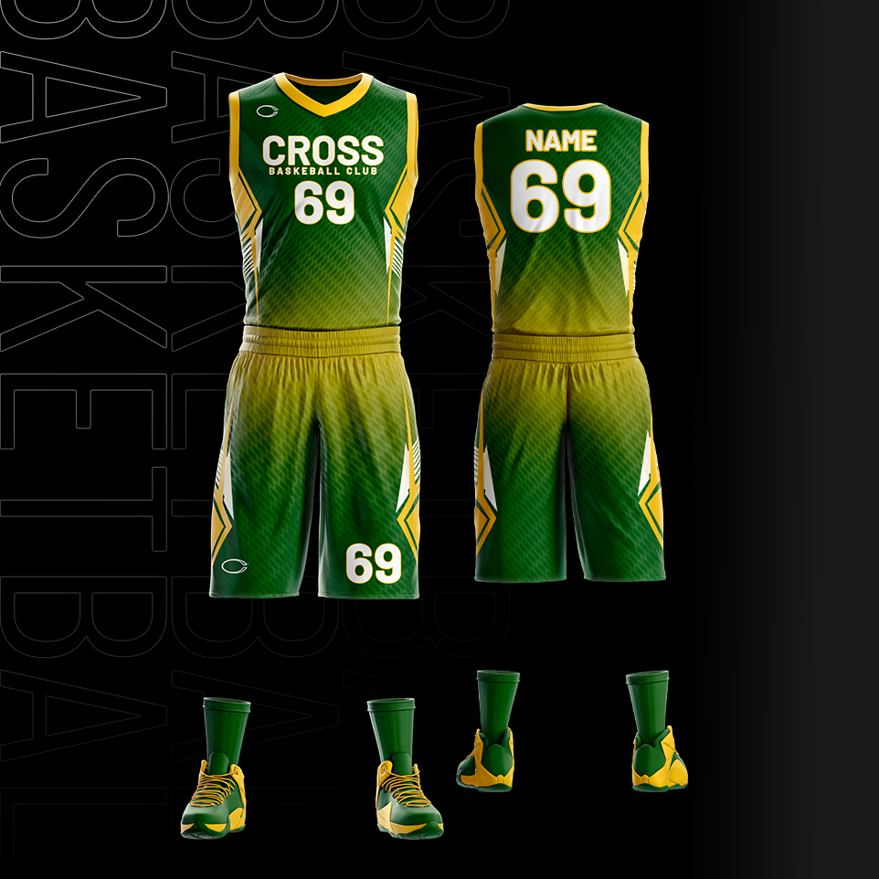 Custom basketball uniform details